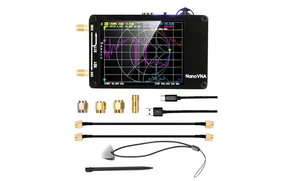 Nanovna-pcb 10khz-1.5ghz Mf Hf Vhf Uhf Digital Vector Network Antenna Analyzer Support 32g Sd Card