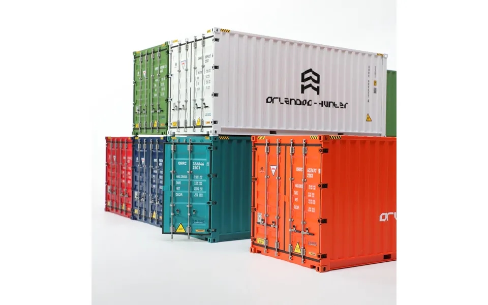 Orlandoo Hunter Teu-22g1 Feu-42g1 1 32 20ft 40ft Container Unassembled White Diy Kit Rc Car Vehicles Models Parts