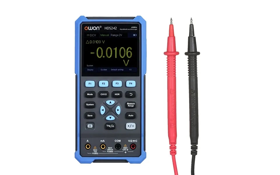 Owon Hds242 Hds242s 40mhz 3-in-1 Lcd Multifunctional Digital Handheld Oscilloscope Multimeter Osc Dmm Waveform Gener