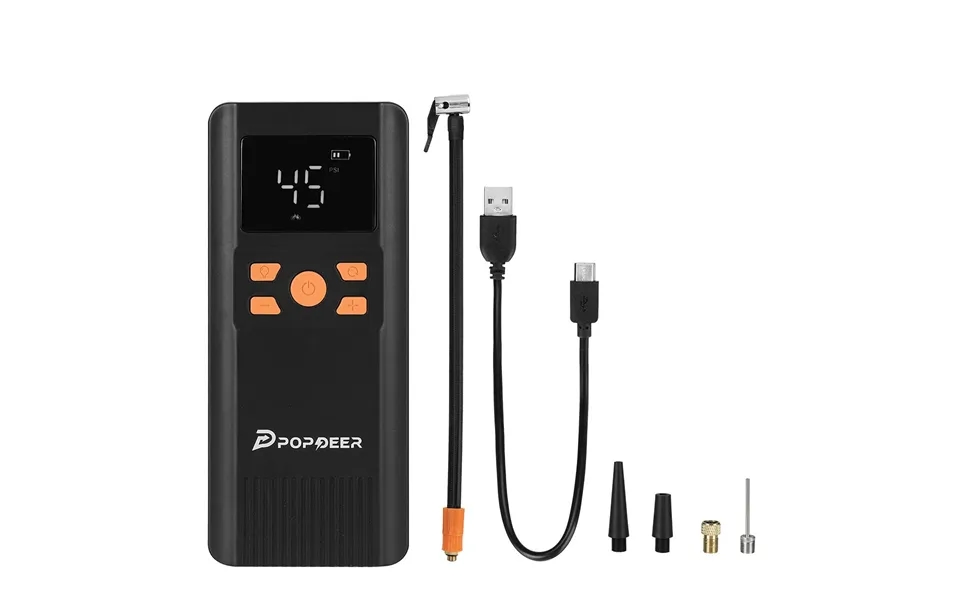 Popdeer Pd-ap1 6000mah 22.2wh Wireless Car Air Compressor 12v 150psi Portable Car Tire Inflator Smart Digital Inflatable