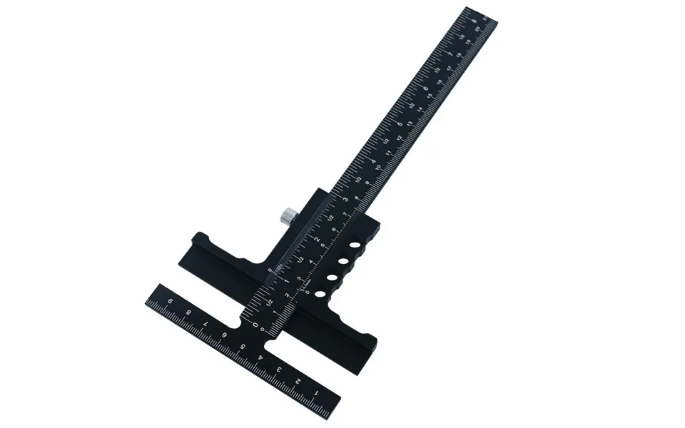 Premium Sliding Marking Gauge Aluminum Alloy Scribing Measuring Tool With Precision Depth Gauge And T-square Ruler