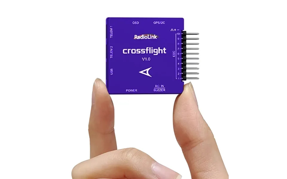 Radiolink Crossflight Flight Controller 2-12s 10 Pwm Fc Wih Osd Modulefor Fpv Racing Drone Rc Car Boat
