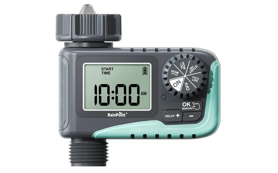 Rainpoint Sprinkler Timer Programmable Water Timer With Rain Delay For Garden Hose Automatic Watering System Waterproof