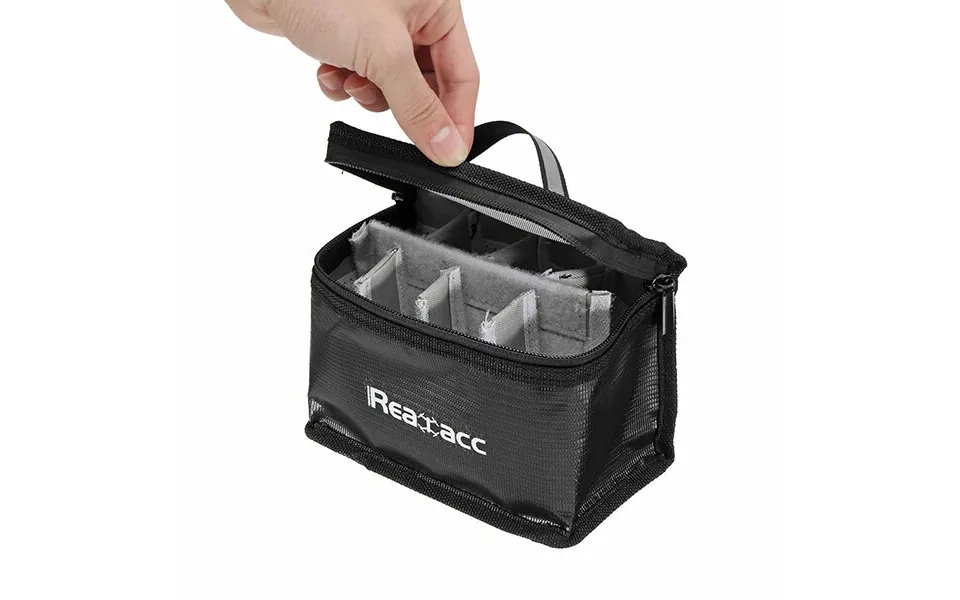 Realacc Fireproof Waterproof Lipo Battery Safety Bag 155x115x90mm With Luminous Handle