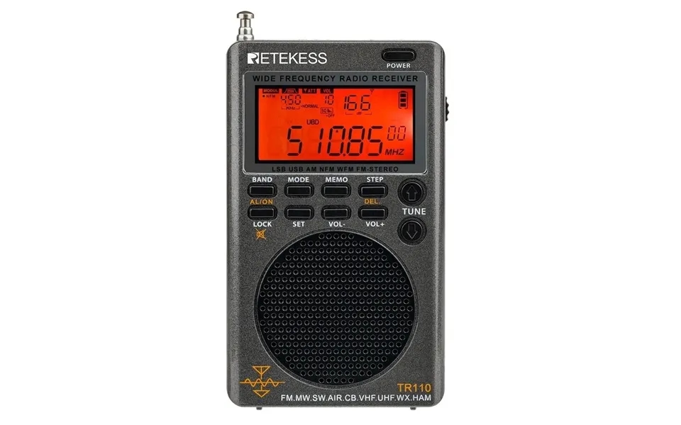 Retekes Tr110 Radio Portable Ssb Shortwave Radio Fm Mw Sw Lsb Air Cb Vhf Uhf Full Band Noaa Alert Digital Radio Receiver