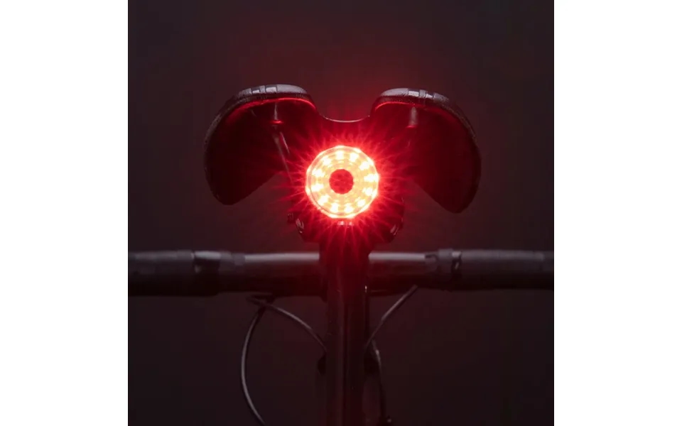 Rockbros 100lm Bike Tail Light Brake Sensing Rear Lights 7 Modes Usb Rechargeable Safety Warning Lamp