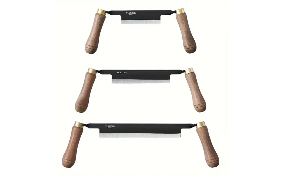 Ruitool 1pcs Draw Knife High Carbon Steel Blade Straight Shave Knife Wooden Handle Woodworking Debarking Hand Tool For L