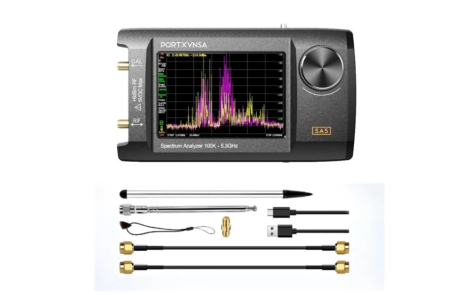 Sa5 Portxvnsa 4 Inch Ips Lcd Multi-function Handheld Spectrum Analyzer 100k-5