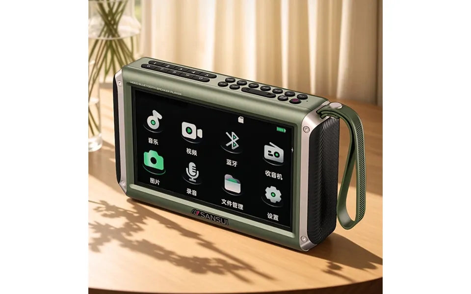 Sansui F53 Wireless Bluetooth Speaker 4.3-inch Led Display Radio Portable Fm Radio Support Tf Usb Disk Playback Mp4 Musi