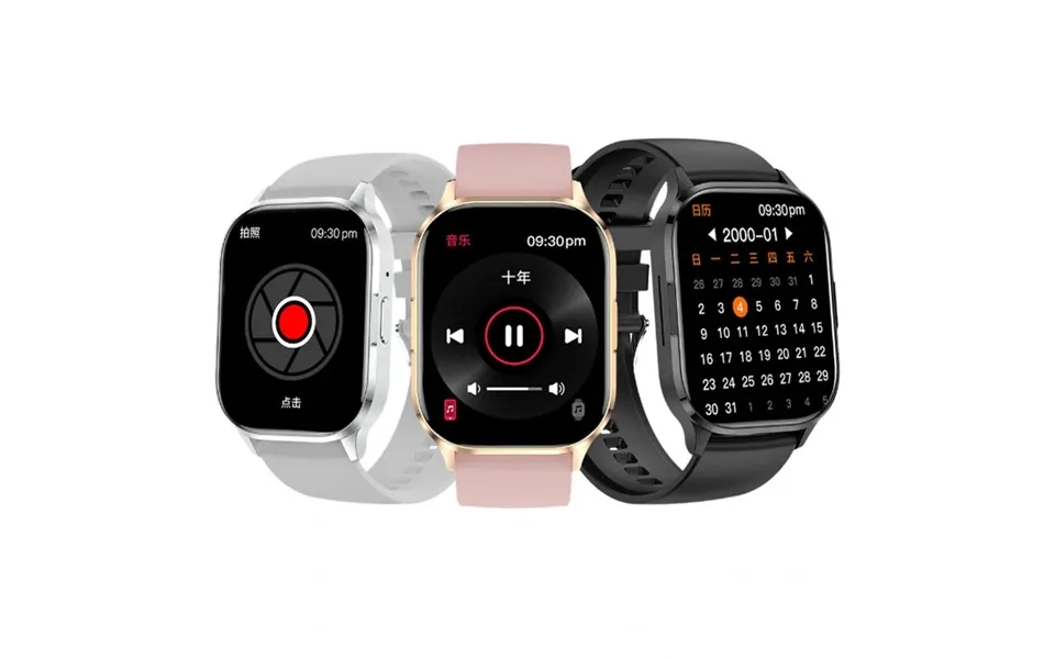 Senbono Hk21 2.01inch Amoled Display Bluetooth Call Heart Rate Blood Pressure Blood Oxygen Monitor Blood Glucose Measure