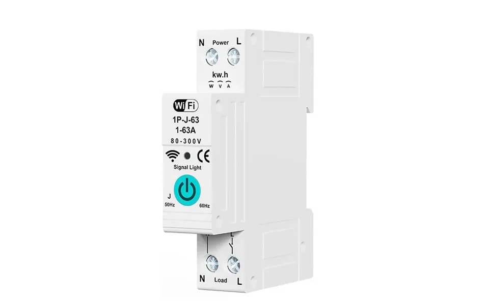Smart Wifi Circuit Breaker With Remote Control Voice Activation Adjustable Over Current Protection Energy Metering Easy