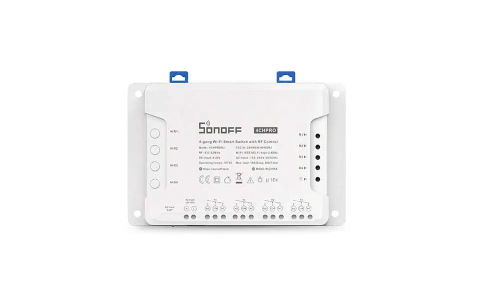 Sonoff 4ch Pro R3 Ac100-240v 50 60hz 10a 2200w 4 Gang Wifi Diy Smart Switch Inching Self-locking Interlock 3 Working Mod