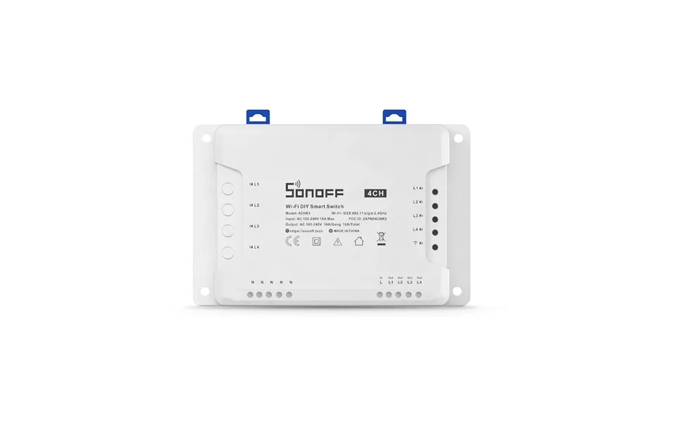 Sonoff 4ch R3 Ac100-240v 50 60hz 10a 2200w 4 Gang Wifi Diy Smart Switch Inching Self-locking Interlock 3 Working Mode Ap