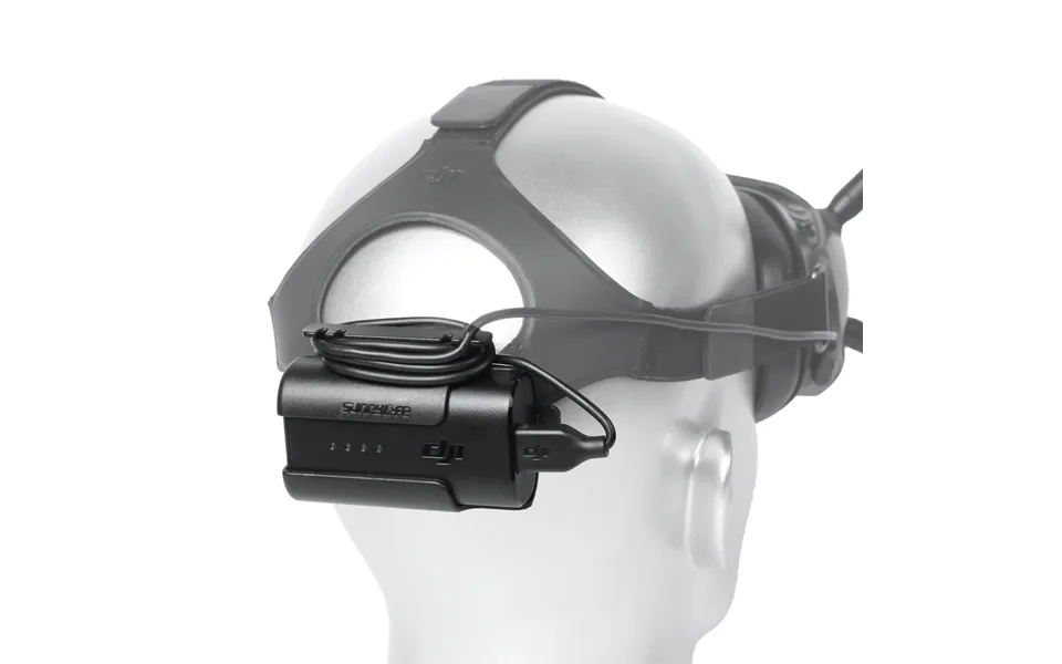 Sunnylife Headband Battery Storage Case Back Clip Holder For Dji Fpv Goggles V2 Flying Glasses Power Supply Cable Access
