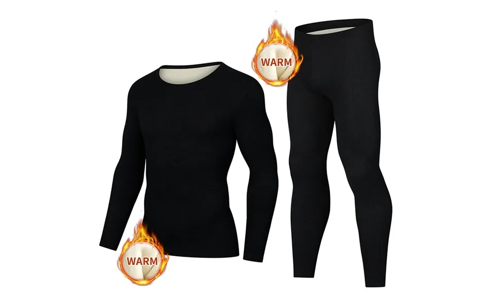 Tengoo 2pcs Men Winter Thermal Wear - Thermal Underwear Set