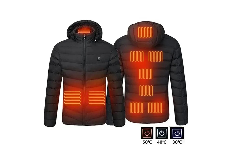 Tengoo Hj-09a 9 Areas Heating Jacket Usb Winter Outdoor Electric Heated Jackets Warm Sports Thermal Coat Clothing Heatab