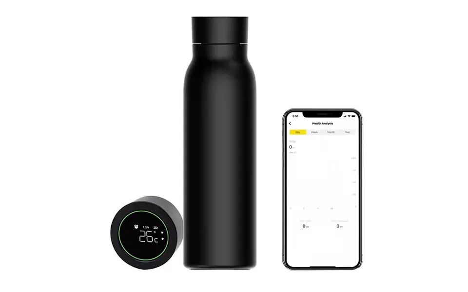 Tuya Bluetooth Smart Thermos Bottle Water Cup 600ml Lcd Temperature Display Water Consumption Record Work With Smart Lif