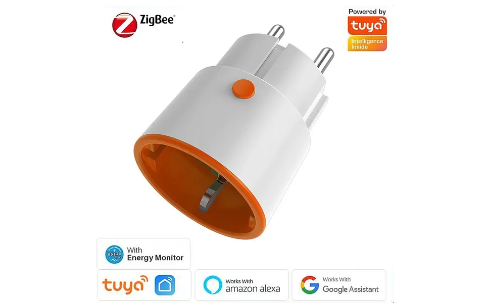Tuya Zigbe 3.0 Smart Socket Eu Plug 16a Outlet Wireless Remote Phone Control Voice Controller Work With Tuya Gateway Hub