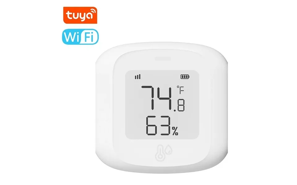 Tuyawifi Temperature Humidity Tester Digital Display Mobilephone App Remotely Control Intelligent Linkage Hygrothermog