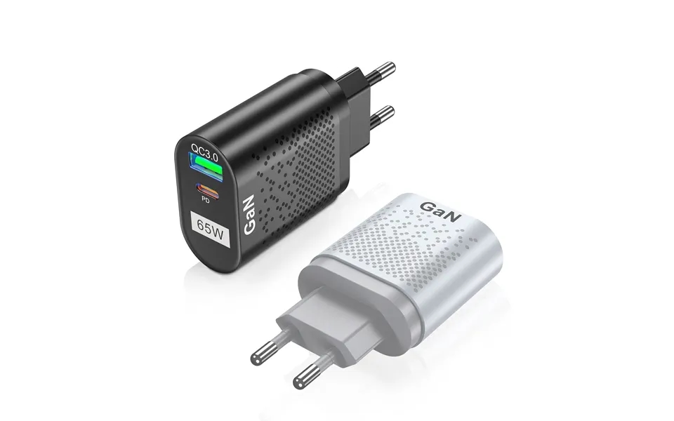 Uslion 65w Gan Wall Charger 33w Usb-c Pd Pps 33w Usb-a Qc3.0 Fast Charging For Iphone 13 13 Mini For Ipad Pro 2021 For