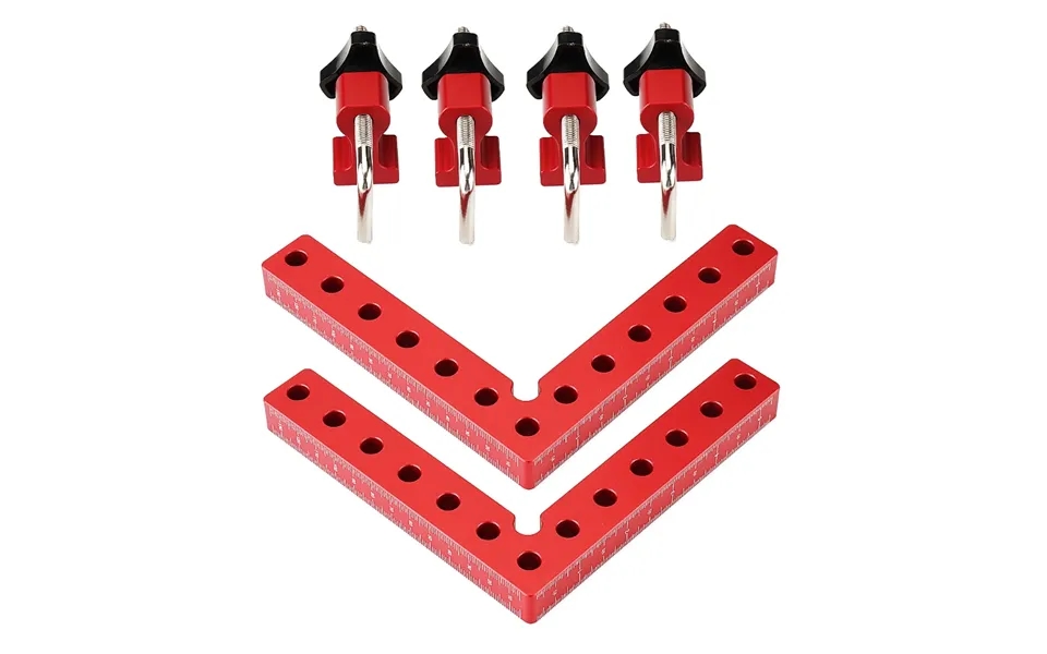 Veiko 2 Set Woodworking Precision Clamping Square L-shaped Auxiliary Fixture Splicing Board Carpenter Square Ruler Woodw