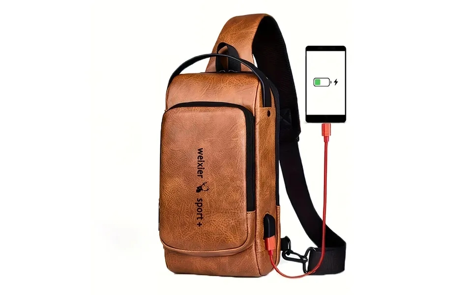 Weixier Man Bag Single Shoulder Bag Waterproof Anti-scratching Shoulder Bag Multi-function Sports Slanting Chest Backpac