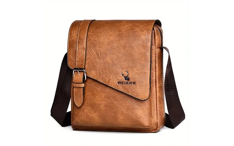 Weixier Men's Business Shoulder Bag Large Capacity - Waterproof Messenger Crossbody Bag