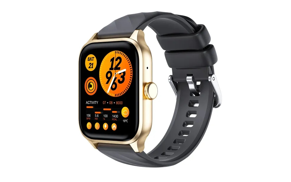 Weofly Active 1.85inch Hd Screen Bluetooth Call Heart Rate Blood Pressure Blood Oxygen Monitor Sleep Monitoring Body Tem