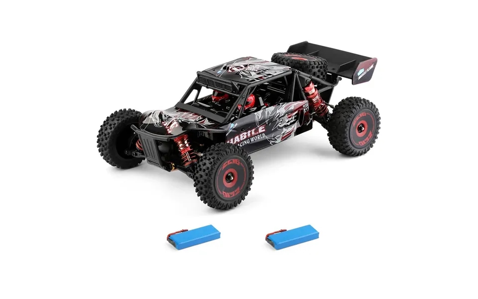 Wltoys 124016 V2 1 12 4wd 2.4g Rc Car Brushless Desert Truck Off-road Vehicle Models High Speed 75km H Metal Chassis Two