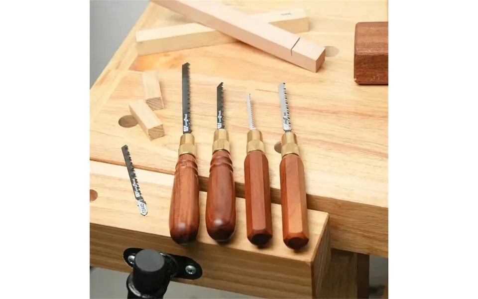Woodworking Hand Saw Rosewood Handle High Carbon Steel Blades Brass Collet Interchangeable Blades Fine Coarse Teeth For