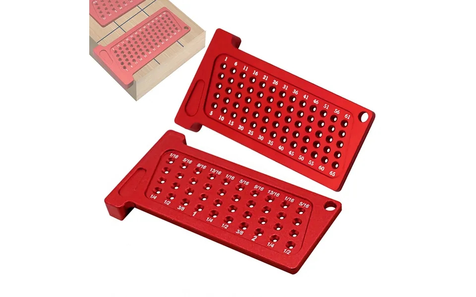 Woodworking Scribe Metric Inch Precision T-ruler Aluminum Pocket Marking Gauge Carpentry Cross Calibration Hole Scribing