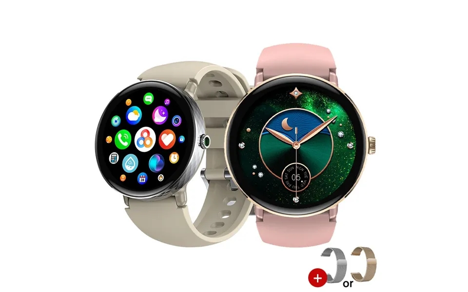 World Premiere Zeblaze Lily 2 1.2inch Amoled Double Straps Bluetooth Call Heart Rate Blood Pressure Blood Oxygen Monito
