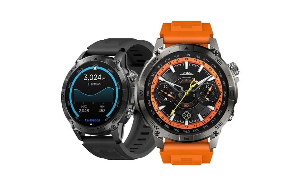 World Premiere Zeblaze Stratos 2 Plus 1.43 Inch Amoled Gps Health And Fitness Barometric Altimeter Compass 3 Atm Waterp