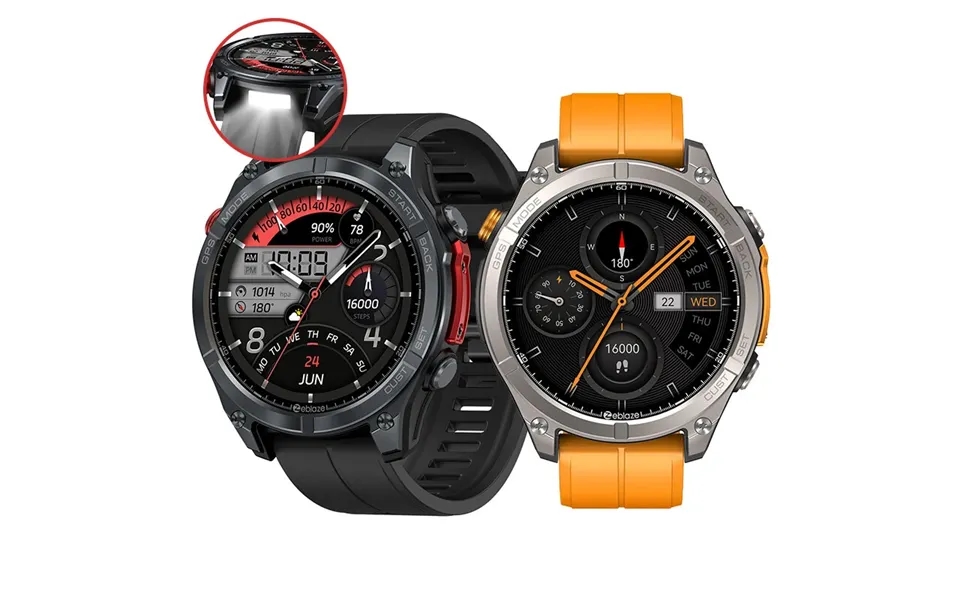 World Premiere Zeblaze Stratos 4 1.43-inch Amoled Gps 5atm&ip69k Waterproof Built-in Flashlight Compass&barometric Alti