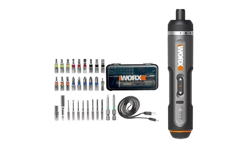 Worx Wx242 4v Electrical Screwdriver Set Smart Cordless Electric Screwdrivers Usb Rechargeable 30 Bit Set Mini Drill Pow