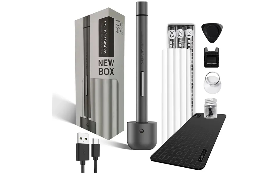 Wowstick 1f Electric Screwdriver 64 In 1 Dual Mode Cordless 3 Led Lights Lithium-ion Battery Alloy Steel Tri-angle Scre