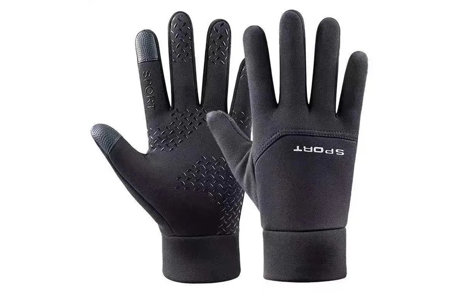 Xanes Winter Outdoor Sports Cycling Gloves Windproof Waterproof Fleece Cold-proof Ski Finger Touchscreen Non-slip Motorc