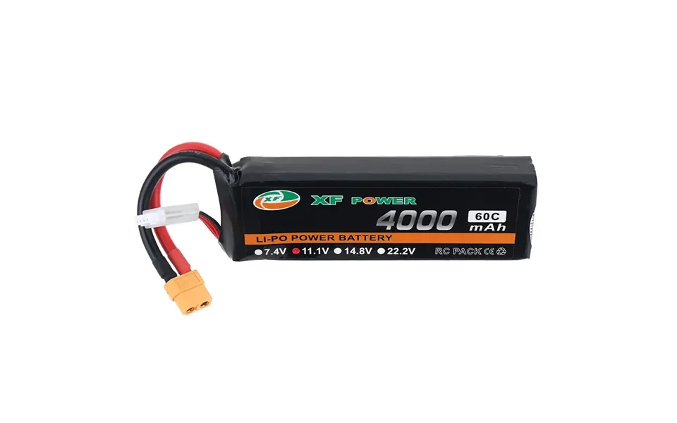 Xf Power 11.1v 4000mah 60c 3s Lipo Battery Xt60 Plug With T Deans Plug For Rc Drone