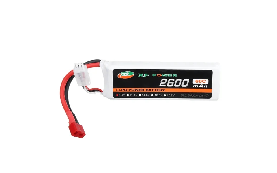 Xf Power 7.4v 2600mah 60c 2s Lipo Battery T Plug For Wltoys 1 14 144001 Rc Car Upgrade Parts