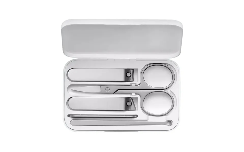Xiaomi Mijia Portable Compact 5-piece Mini Nail Clipper Set Stainless Steel Flat Nail Clipper Nail File Ear Pick Remove