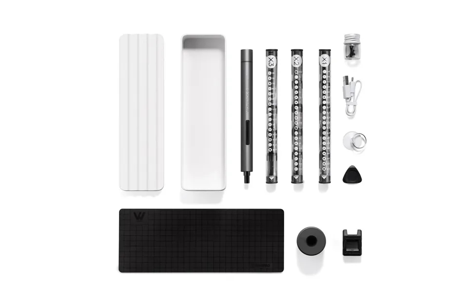 Xiaomi Wowstick 1f 64 In 1 Electric Screwdriver High Precision Usb Charging Led Light 56 Alloy Steel Batch Heads Ideal