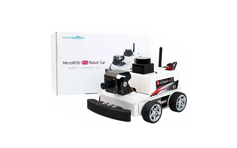 Yahboom Raspberry Pi 5 Ros2 Robot Car Kit With Tof Lidar Support Ai Visual Recognition Slam Mapping Navigation Electroni