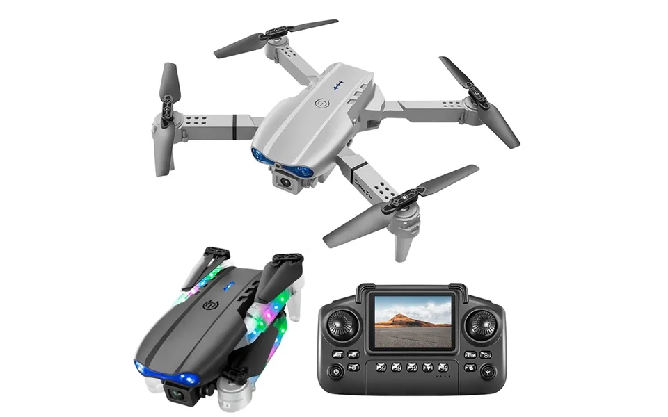 Ylr C E99 E99d Wifi Fpv With Lcd Screen Controller Hd Dual Camera Lighting Arms Optical Flow Positioning Colorful Led