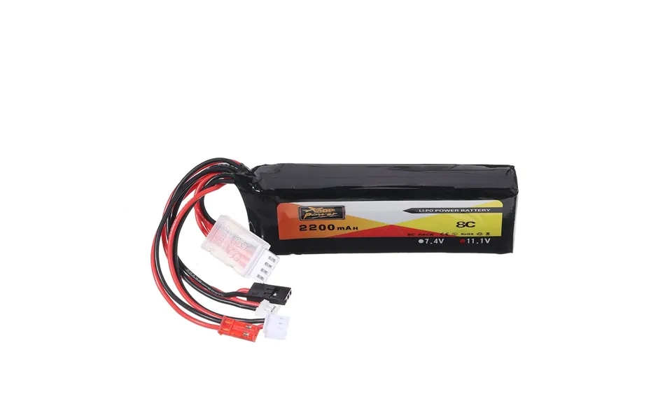Zop Power 11.1v 2200mah 3s 8c Lipo Battery Jr Jst Futaba Plug For Transmitter