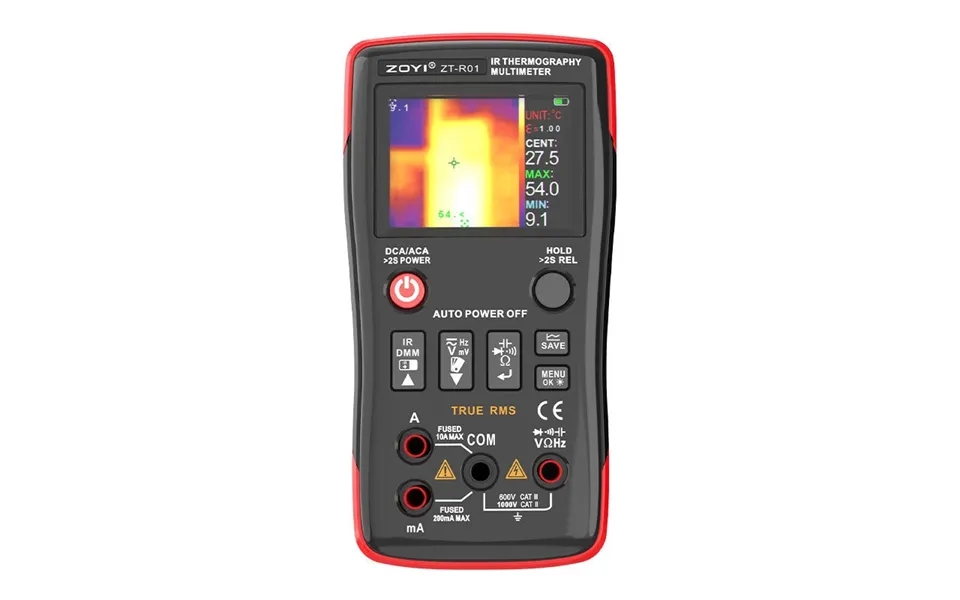 Zoyi Zt-r01 Infrared Thermography Multimeter 2.4-inch Tft Screen 32x32 Resolution Temperature Range -20 To 550 Accurat
