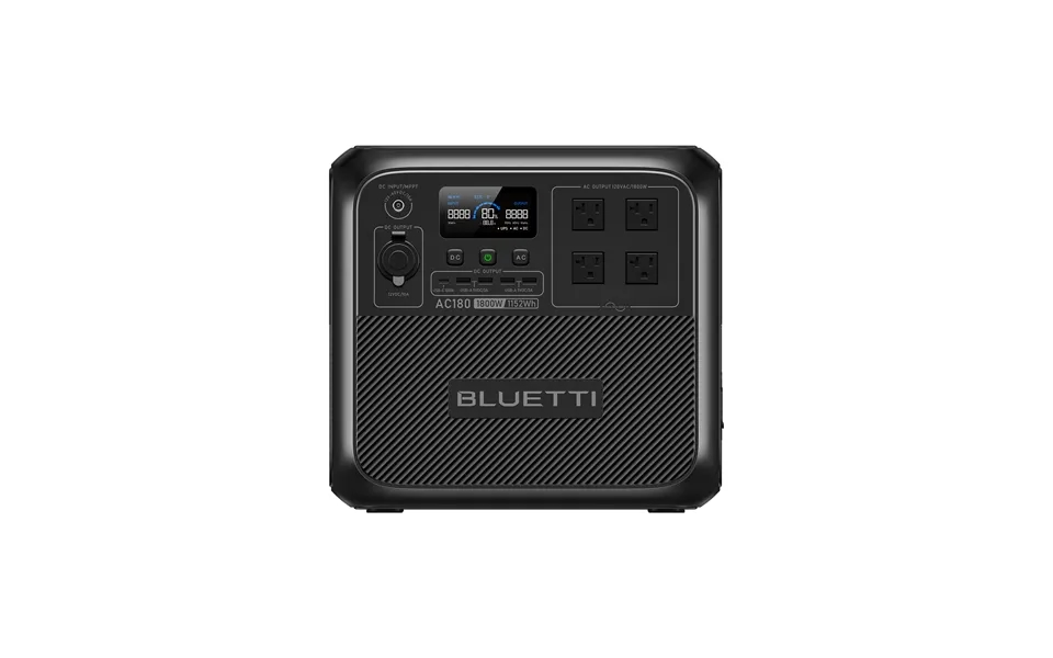 Bluetti Ac180 Solar Portable Power Station 1,800w 1,152wh Flexible 4 Recharging Ways Ac Solar Car Generator - Ac180 1800