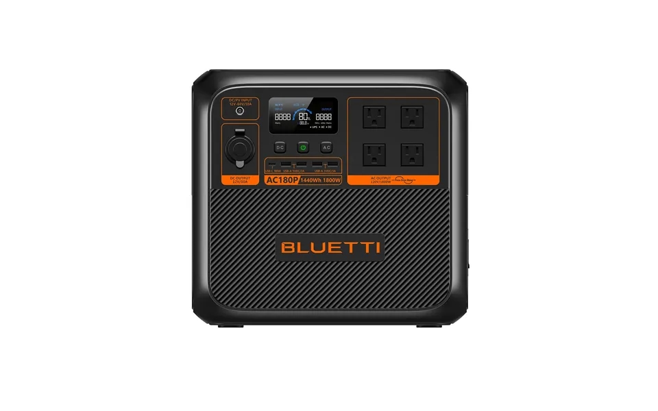 Bluetti Ac180p Solar Portable Power Station 1,800w 1,440wh - Ac180p 1800w,1440wh,power Station
