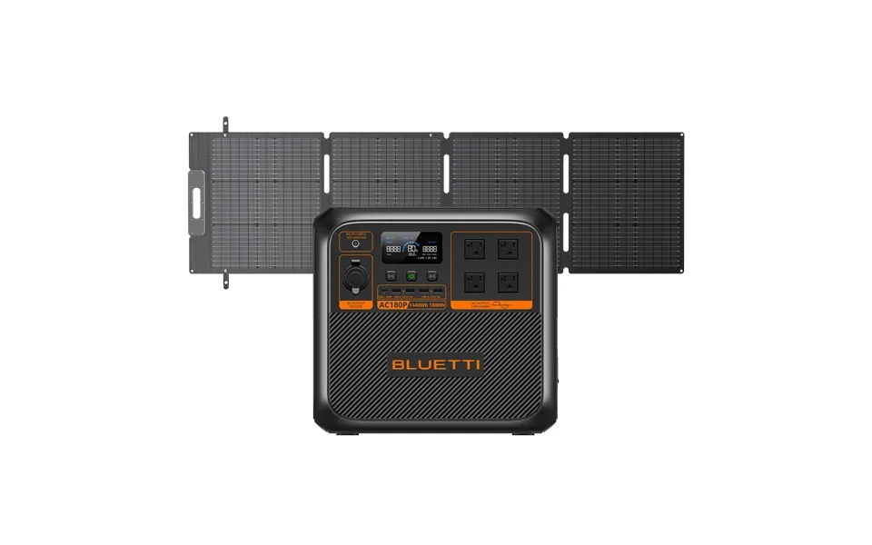 Bluetti Ac180p Solar Portable Power Station 1,800w 1,440wh - Ac180p 200w Solar 1800w,1440wh,200w Solar Kit