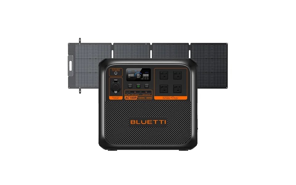 Bluetti Ac180p Solar Portable Power Station 1,800w 1,440wh - Ac180p Sp200l 1,800w