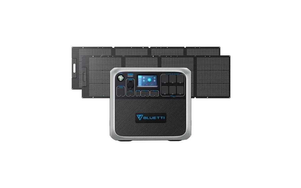 Bluetti Ac200p Portable Power Station 2,000w 2,000wh - Ac200p 2*pv200d 2000w